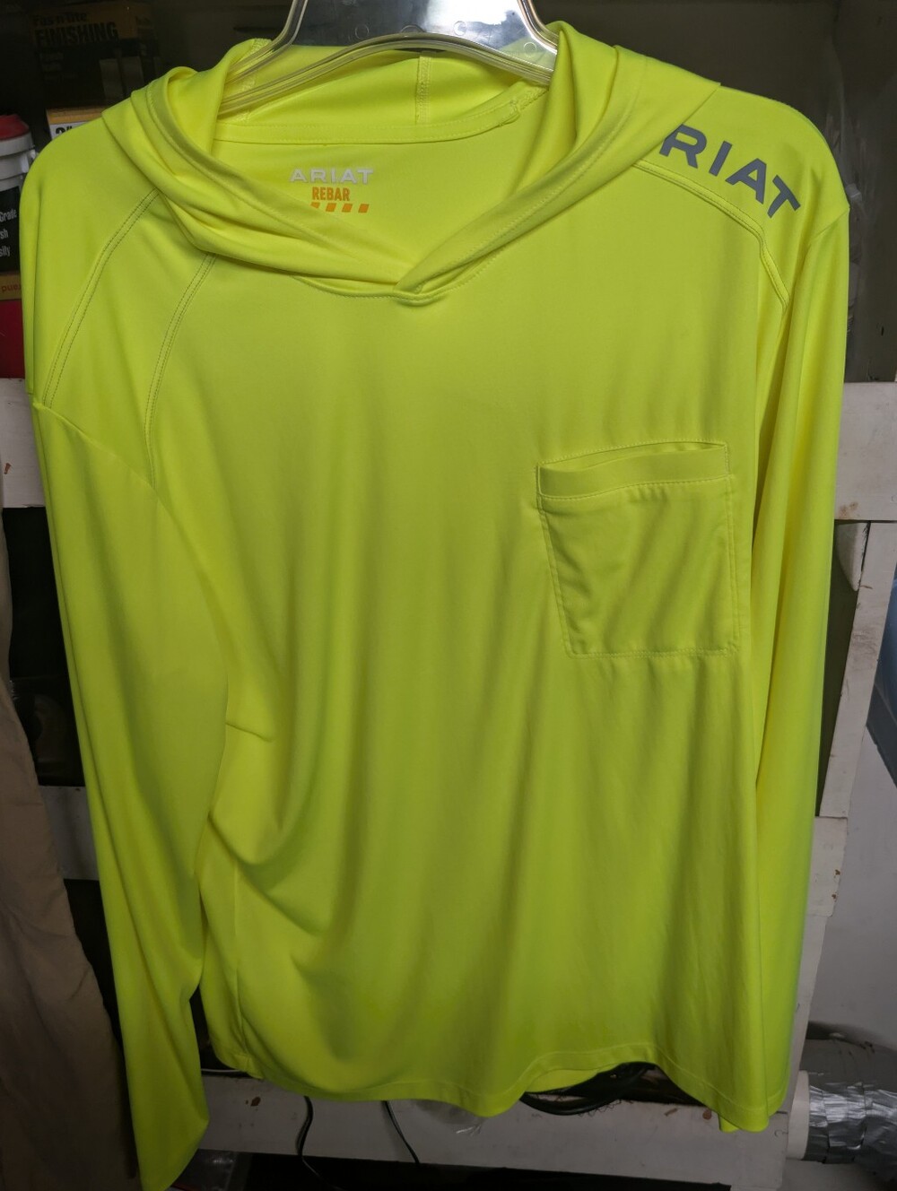 Ariat High-Visibility Neon Yellow Performance Rebar Hoodie